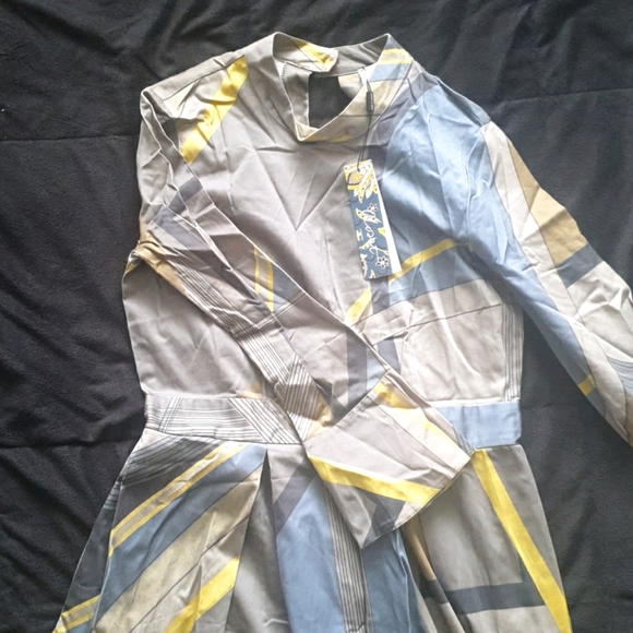 Closet Khaki Block Print Dress - Picture 7 of 8